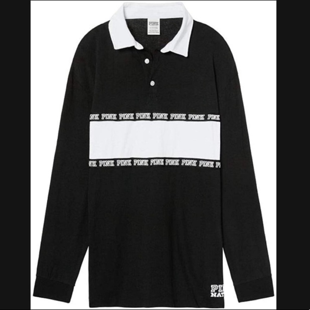 PINK VS Rugby pullover tee